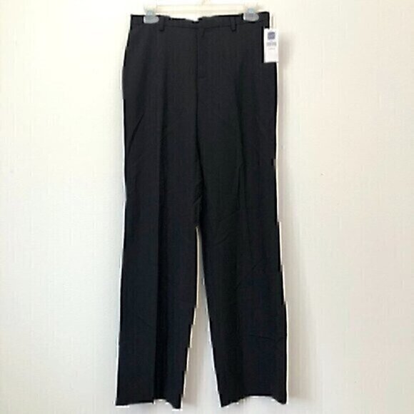 NEW NWT GAP Classic Fit Trouser Black Bootcut Cropped Ankle Length WOOL Pants 4 - Picture 1 of 7